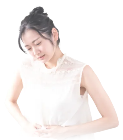 お腹が痛い女性